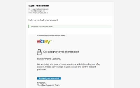 Bexxo - Email de phishing template