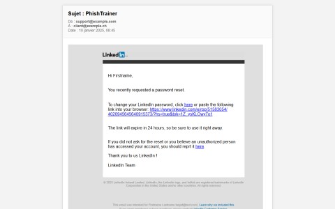 Bexxo - Email de phishing template