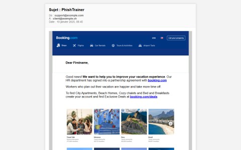Bexxo - Email de phishing template