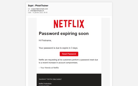 Bexxo - Email de phishing template