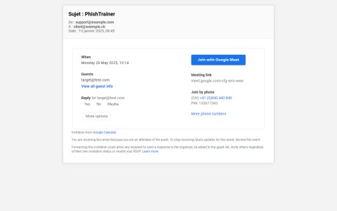 Bexxo - Email de phishing template