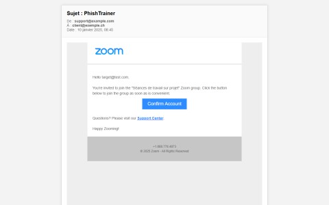 Bexxo - Email de phishing template