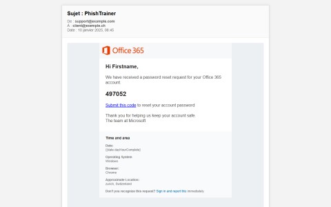Bexxo - Email de phishing template