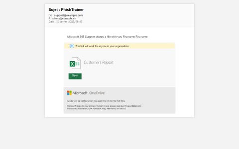 Bexxo - Email de phishing template