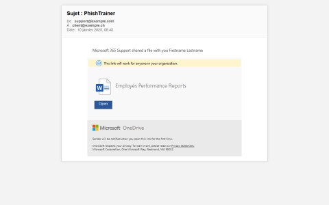 Bexxo - Email de phishing template