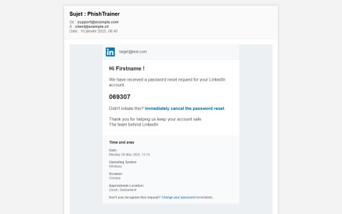 Bexxo - Email de phishing template