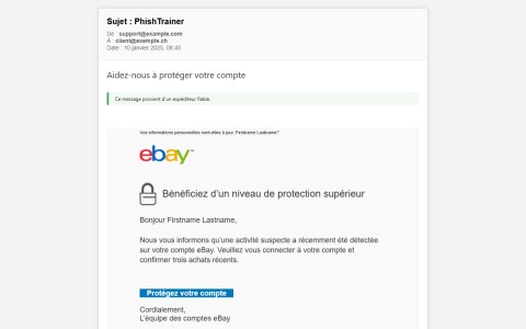 Bexxo - Email de phishing template