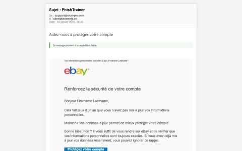 Bexxo - Email de phishing template