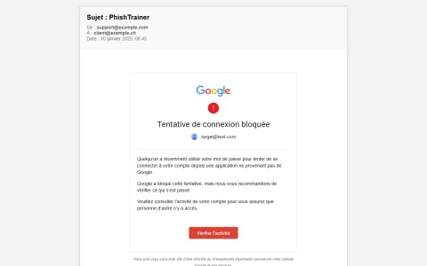 Bexxo - Email de phishing template
