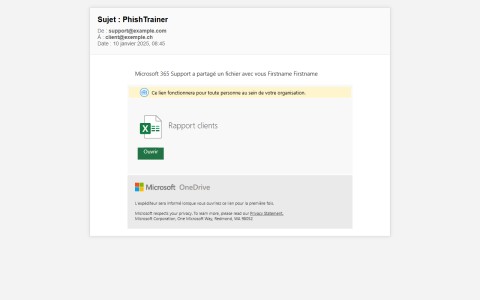 Bexxo - Email de phishing template