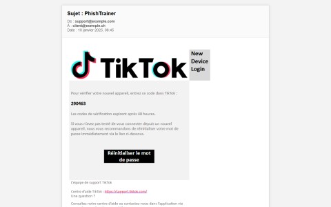 Bexxo - Email de phishing template