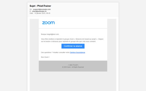 Bexxo - Email de phishing template